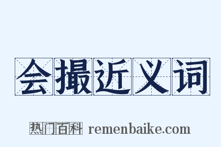 会撮近义词是什么意思的图片
